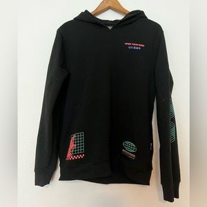 World Travel 80s Retro Decal Hoodie